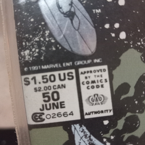 1991 50th issue 3rd printing Silver Surfer marvel original comic book! - Picture 3 of 7